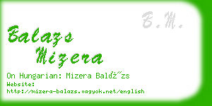 balazs mizera business card